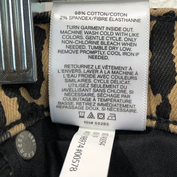 Express Animal Print Pants High Rise Ankle Leggings - Picture 2 of 6